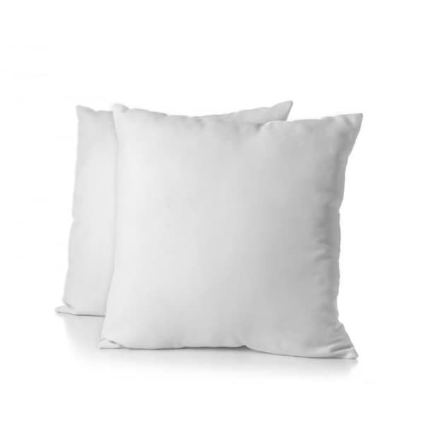 Set med 2 fyrkantiga örngott 100% bomull - Vit - 63x63 cm