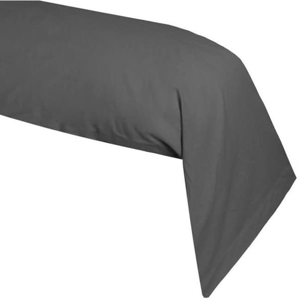 Bolsterfodral - KOMFORT - Antracitgrå - 100 % bomull - 45x185 cm - OEKO-TEX-certifierat fodral