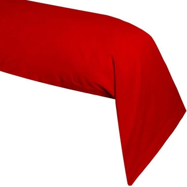 Bolsterväska - Komfort - Röd - 100 % bomull - 45x185 cm - OEKO-TEX-certifierat fodral