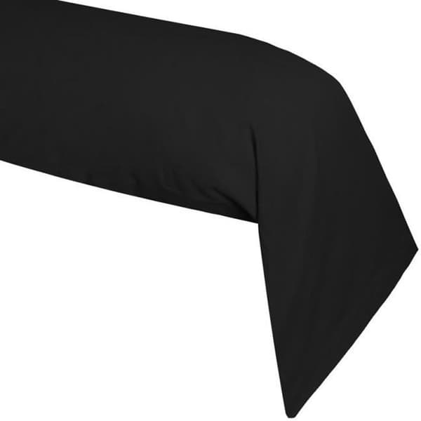 Bolsterfodral - COMFORT - Svart - 45x185 cm - 100 % bomull - OEKO-TEX-certifierat fodral