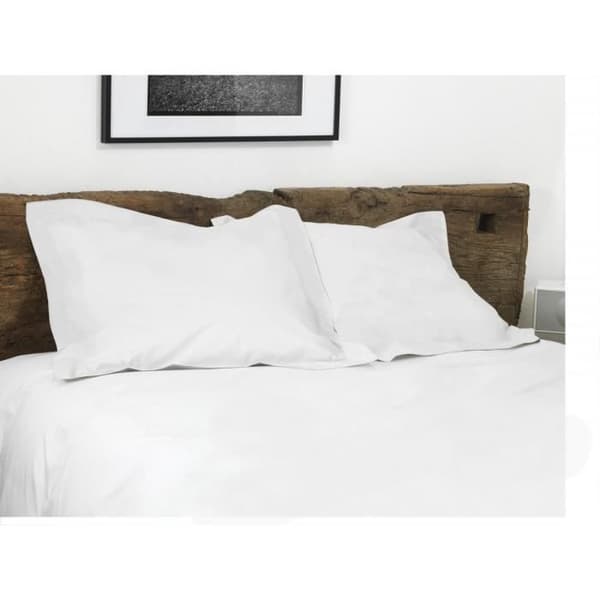 Set med 2 rektangulära örngott 100% bomull - Vit - 50x70 cm