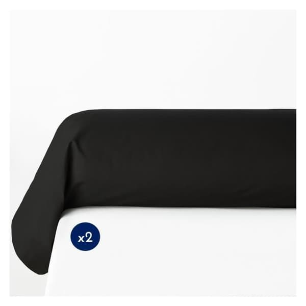 Sängkläder för kudda - HOME LINGE PASSION - Grunder - 100% bomull - Svart - 85x185 cm