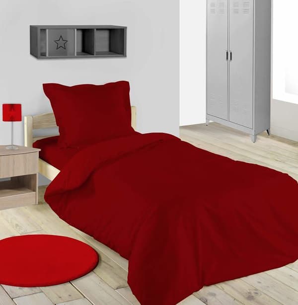Härligt casa örngott - T54820008 - Väska örngott - Alicia modell - Röd - 50x80 cm - 100% Standard Bomull