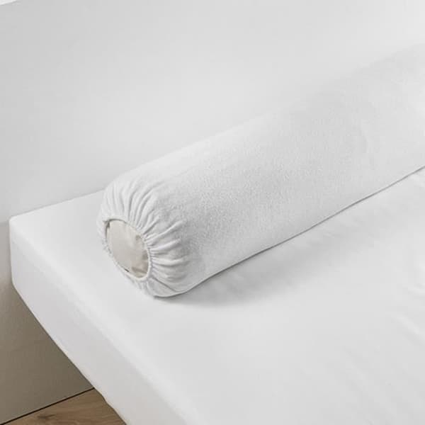 Bolsterskydd - Fleece - 100% bomull - 45x145 cm - Elastiskt stöd - Sovrum