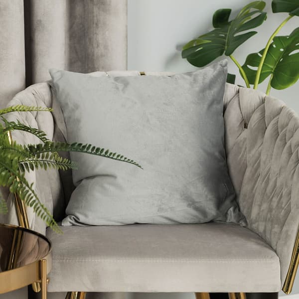 Örngott 40x40 Dekorativ sammet Cool Grey