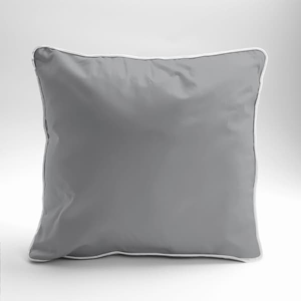 Puhdas puuvillainen macosatiinityynyliina 40x40 vaaleanharmaa premium-laatu