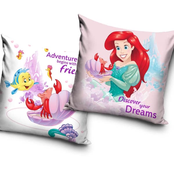 Pudebetræk 40x40 Ariel Havfrue Disney Velour