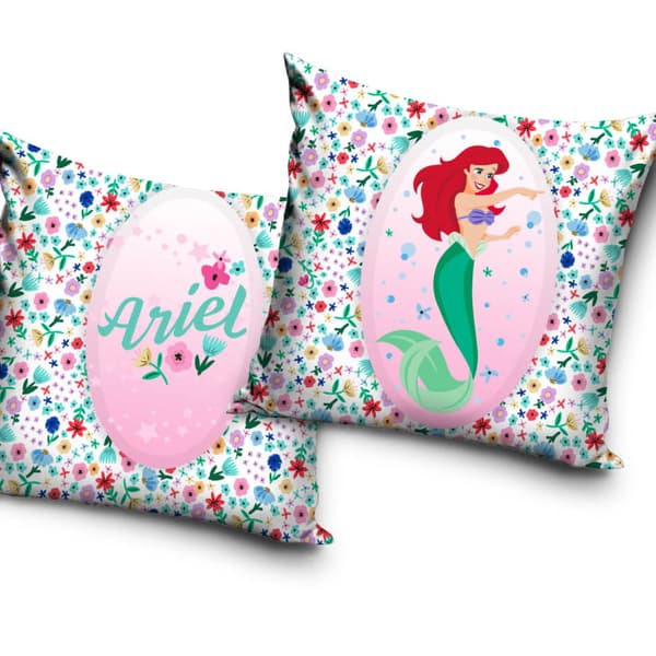 Pudebetræk 40x40 Ariel Havfrue Disney Velour