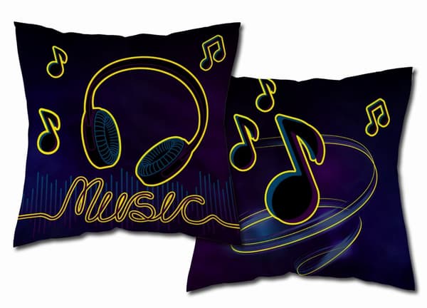Örngott Lyser i mörkret 40x40 TikTok Musik BOMULL