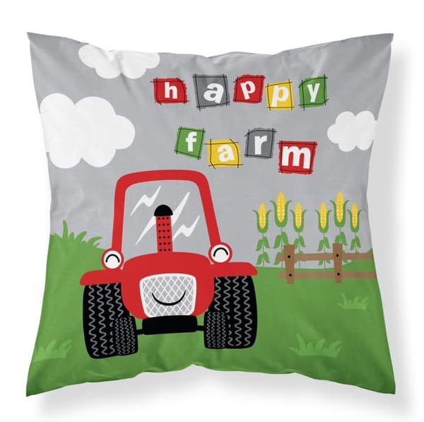 Örngott för baby 40x40 Traktor Farm BOMULL