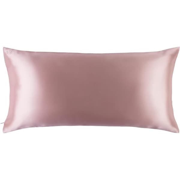 SLIP Örngott i 100% mullbärssilke 22 momme, 40 x 80 cm, blombladsmönster, med dragkedja, andningsbart, idealiskt för huden.