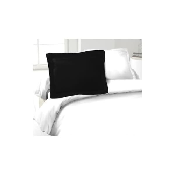 LOVELY HOME Set med 2 örngott 100% bomull 50x70 cm - svart