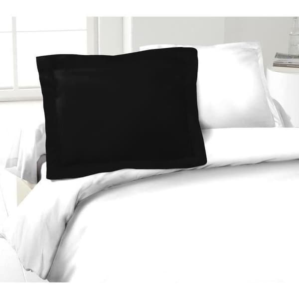 LOVELY HOME Set med 2 örngott 100% bomull 50x70 cm - svart