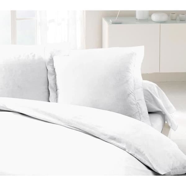 LOVELY HOME Set med 2 örngott 100 % bomull 63x63 cm vit