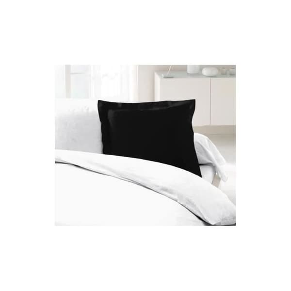 LOVELY HOME Set med 2 örngott i 100 % bomull 63x63 cm - Svart