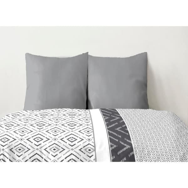 Set med 2 örngott - HOME LINGE PASSION - 50 x 70 cm - Ljusgrå