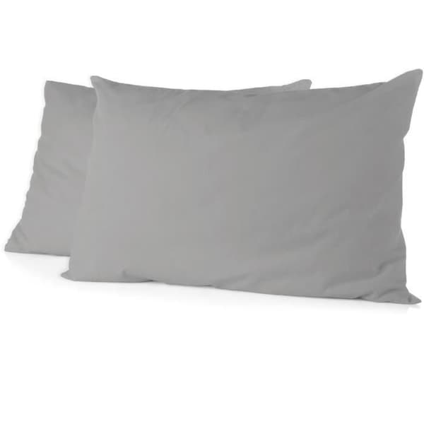 Set med 2 örngott - HOME LINGE PASSION - 50 x 70 cm - Ljusgrå