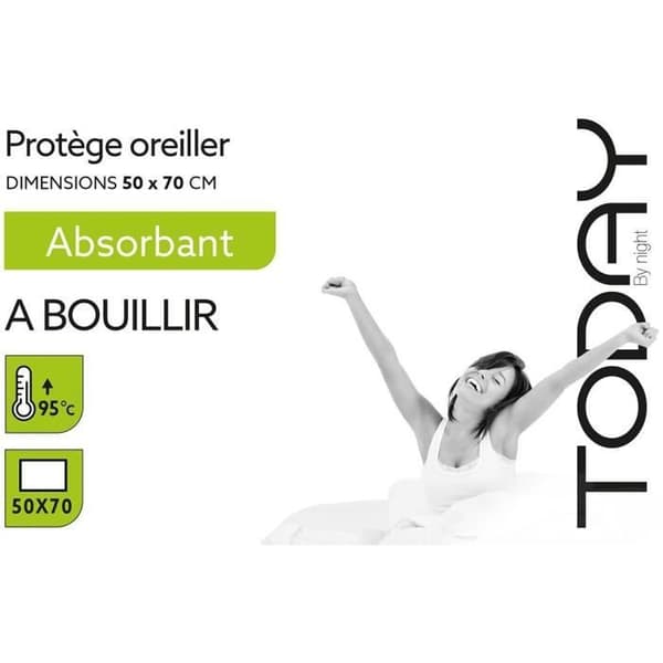 TODAY Absorberende Pudebeskytter - 50x70 cm - Kogbar