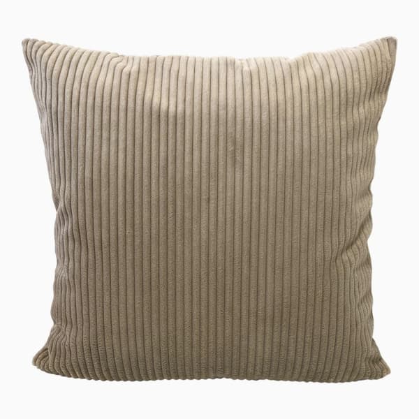 Lysebrunt stribet dekorativt pudebetræk 40x60 cm