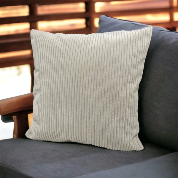 Beige stribet dekorativt pudebetræk 30x40 cm