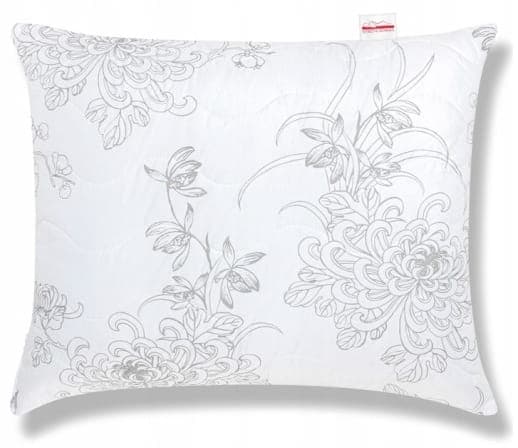 Antiallergisk pude 50x60 cm Hvid med blomsterprint