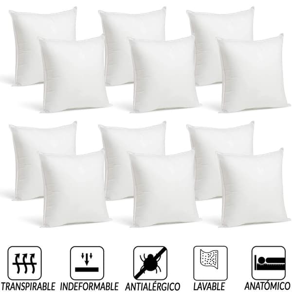 45x45 cm Andningsbara Kuddfyllningar, Anti-Allergi, Tvättbara (Paket om 10/12),45x45cm 12 st+++++ Billigt
