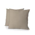 Miniatyrbild 3 av 4: Set med 2 fyrkantiga örngott 100% bomull - Beige - 63x63 cm
