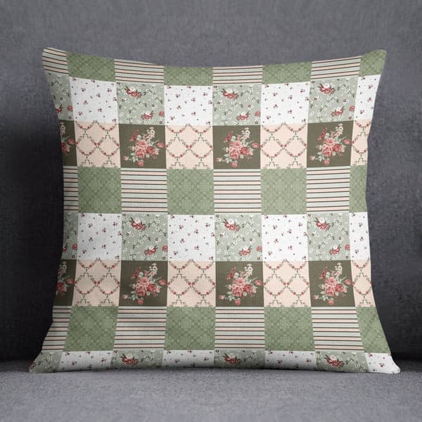 Pudebetræk 40x40 blomster tern