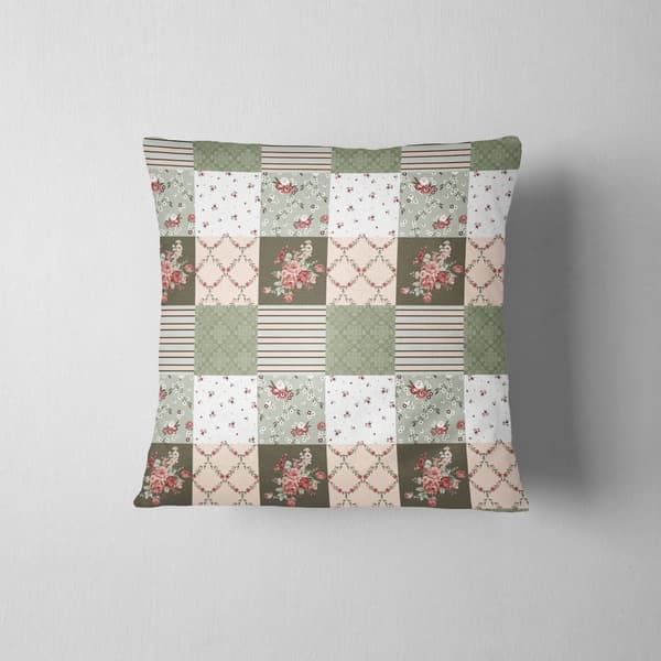 Pudebetræk 40x40 blomster tern