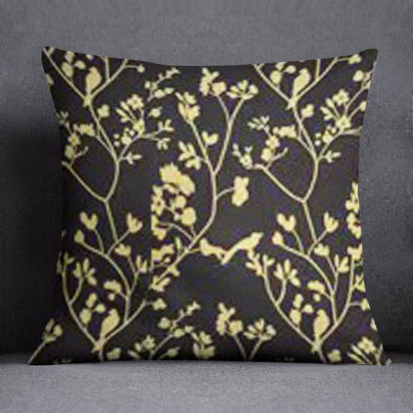 Pudebetræk 40x40 guld blomster