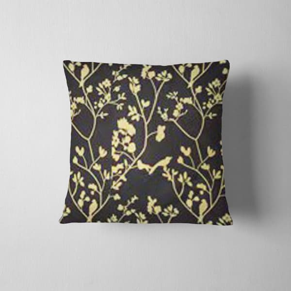 Pudebetræk 40x40 guld blomster