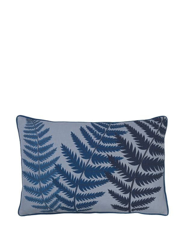 Prydnadskudde Embroidered Fern Leaf Bead