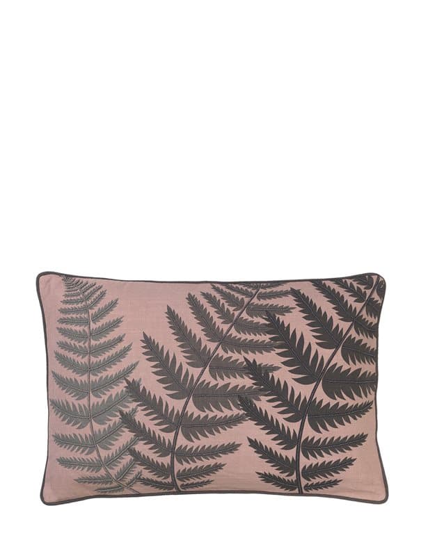 Prydnadskudde Embroidered Fern Leaf Bead