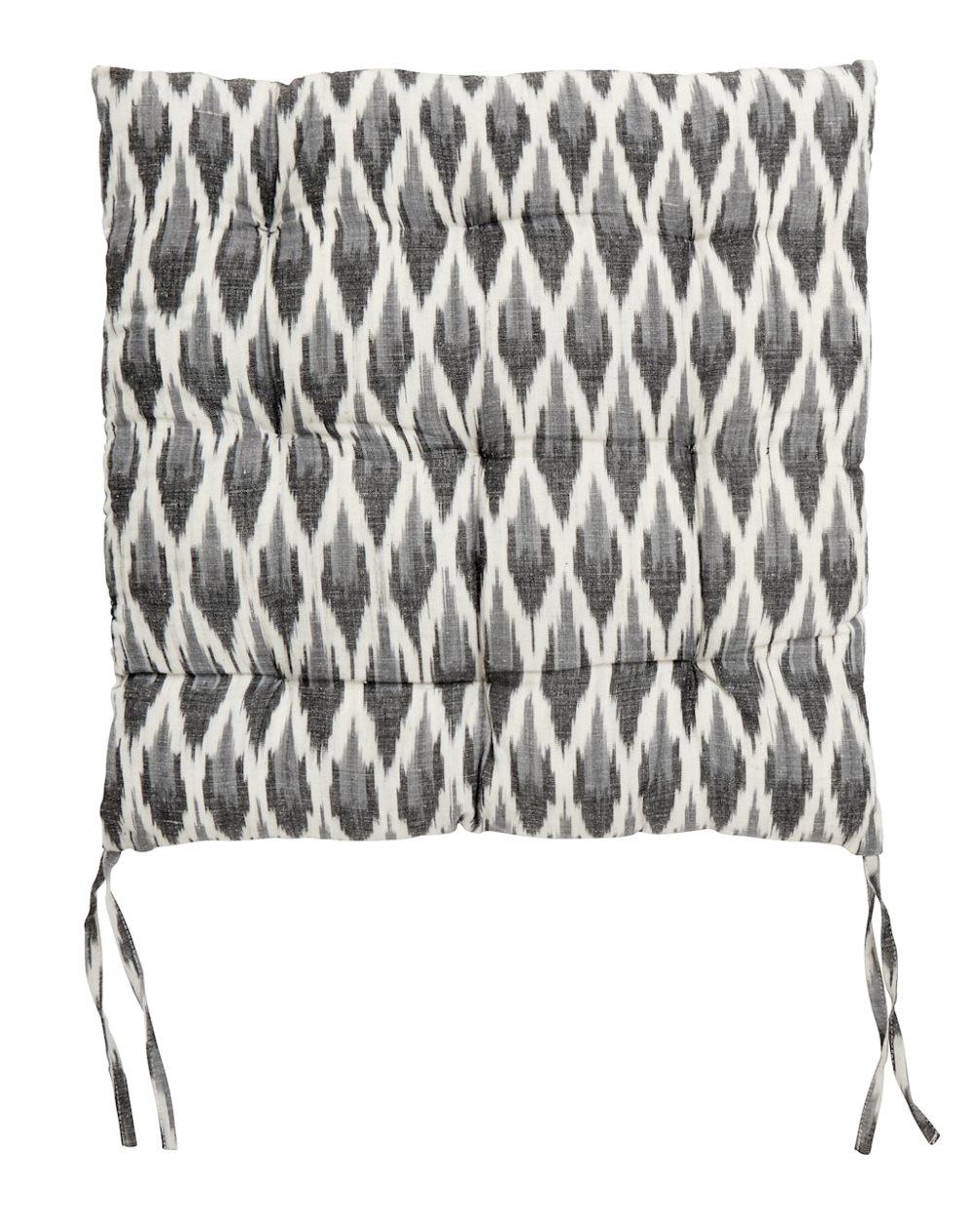 Stolsdyna IKAT 45x45 cm Mörkgrå