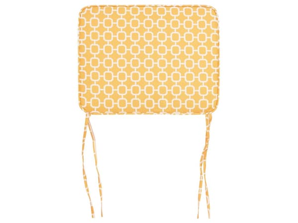 Hynder til Havestole Gul Sæt 38 x 29 x 5 cm Klapstole Sammenklappelig til Altan Terrasse Have med Hynder Aftagelige Betræk Vandtæt Udendørs