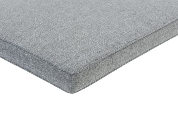Pehmuste puutarhatuoliin harmaa 46 x 5 x 46 cm polyesteri nauhat hylkivä irrotettava