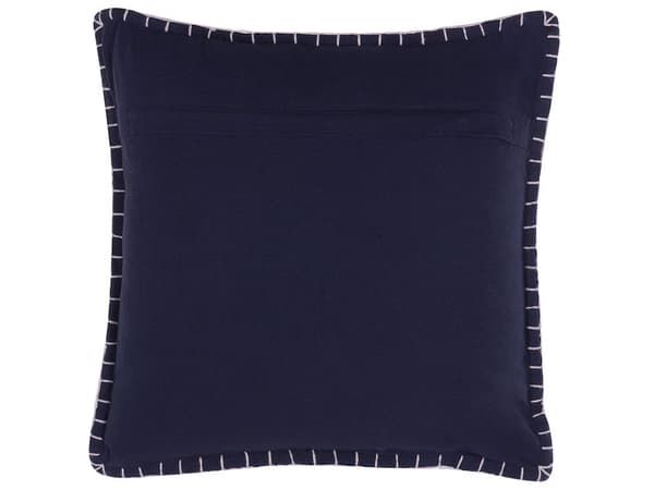 Dekorativ Pude Blå Geometrisk Mønster 45 x 45 cm Retro Glamourøs Design Dekorationstilbehør
