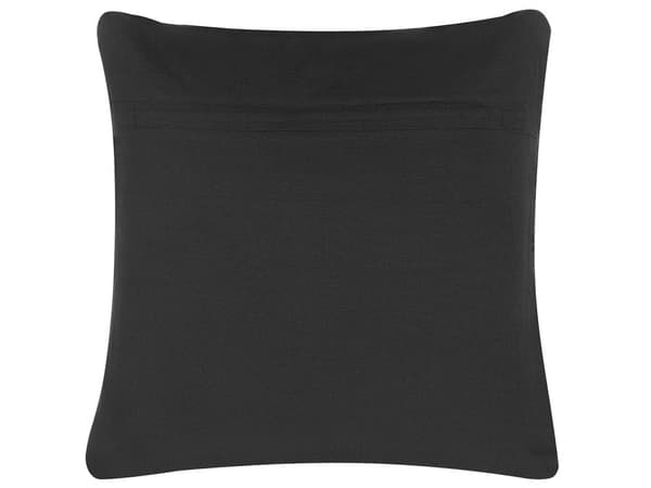Koristetyyny harmaa puuvilla 45 x 45 cm geometrinen kohokuvio vetoketjulla neliö boho tyyli