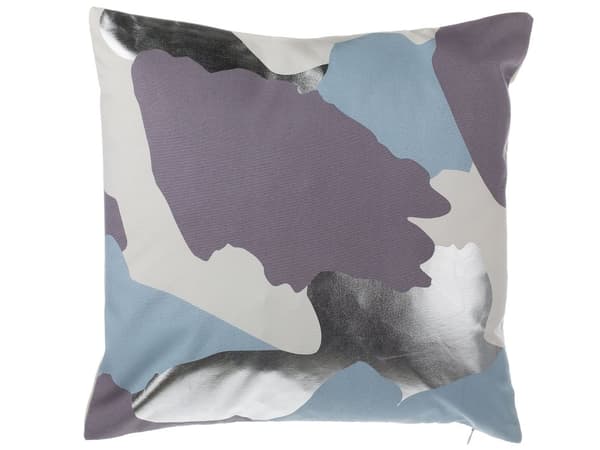 Koristetyyny violetti/hopea 45 x 45 cm 2 kpl setti abstrakti kuvio moderni tyyli