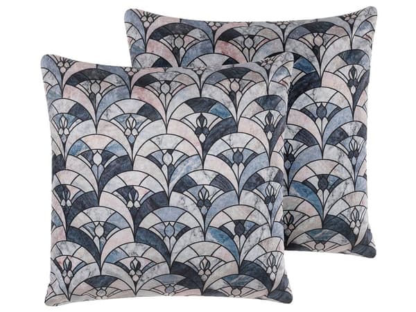 Koristetyyny monivärinen polyesteri puuvilla 45 x 45 cm geometrinen kuvio 2 kpl setti vetoketjulla neliö boho tyyli