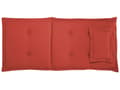 Pikkukuva 5 / 8: Pehmusteet puutarhatuolille tummanpunainen 42 x 90 cm polyesteri 8 kpl nauhat UV-kestävä