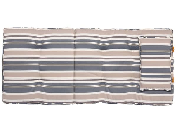 Pehmusteet puutarhatuolille monivärinen 42 x 90 cm polyesteri 8 kpl nauhat raidallinen UV-kestävä