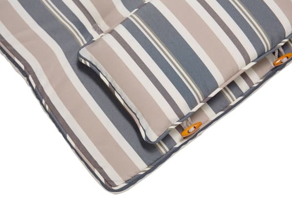 Pehmusteet puutarhatuolille monivärinen 42 x 90 cm polyesteri 8 kpl nauhat raidallinen UV-kestävä