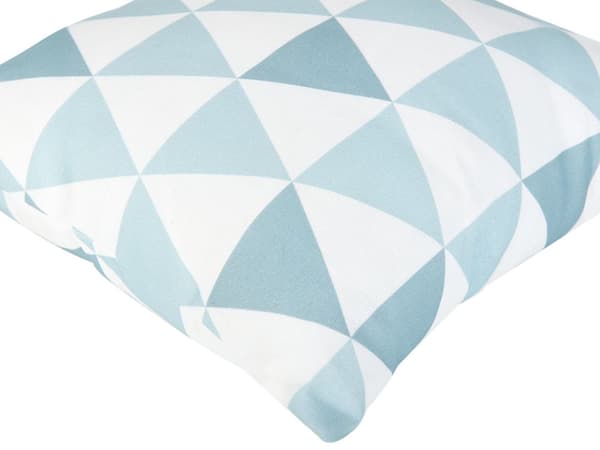 Ulkotyyny sinivalkoinen 40 x 40 cm polyesteri 2 kpl irrotettava päällinen UV-kestävä vettähylkivä