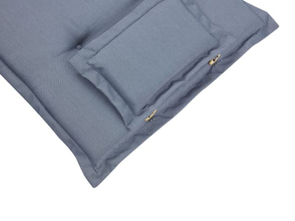 Sæt med 6 havestolepuder Blå polyester sæde ryglænspude Moderne design udendørs pude