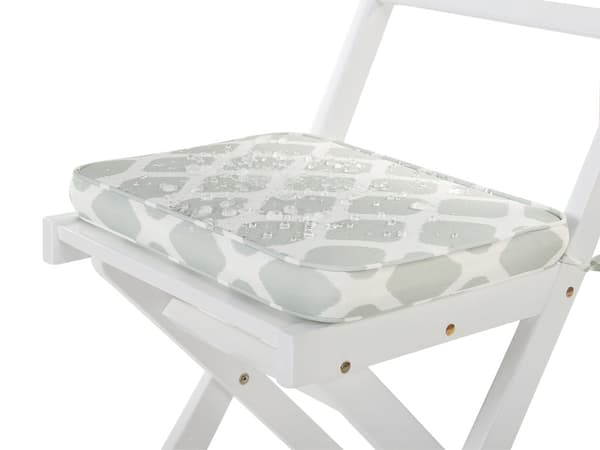 Hynder til Havestole Grøn Sæt 38 x 29 x 5 cm Klapstole Sammenklappelig til Altan Terrasse Have med Hynder Aftagelige Betræk Vandtæt Udendørs