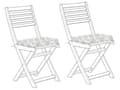 Miniatyrbillede 1 af 11: Hynder til Havestole Grøn Sæt 38 x 29 x 5 cm Klapstole Sammenklappelig til Altan Terrasse Have med Hynder Aftagelige Betræk Vandtæt Udendørs