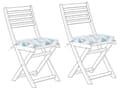 Miniatyrbillede 5 af 11: Hynder til Havestole Blå Sæt 38 x 29 x 5 cm Klapstole Sammenklappelig til Altan Terrasse Have med Hynder Aftagelige Betræk Vandtæt Udendørs