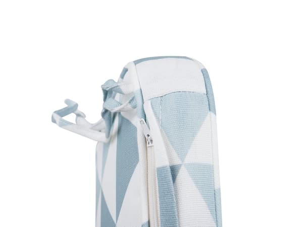 Hynder til Havestole Blå Sæt 38 x 29 x 5 cm Klapstole Sammenklappelig til Altan Terrasse Have med Hynder Aftagelige Betræk Vandtæt Udendørs
