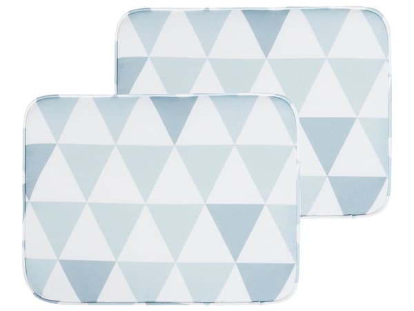 Hynder til Havestole Blå Sæt 38 x 29 x 5 cm Klapstole Sammenklappelig til Altan Terrasse Have med Hynder Aftagelige Betræk Vandtæt Udendørs